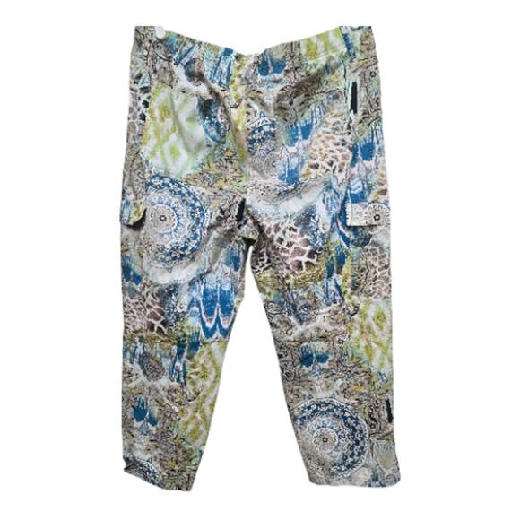 Chico’s Multicolor Print Crop Pants Size 2 (Large) - Picture 2 of 11